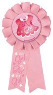 Cardboard Pink Clothesline Girl Baby Shower Cake Bunting Topper N10
