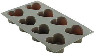 BergHOFF Studio Silicone 8 Cup Heart Cake Mold, Natural N3