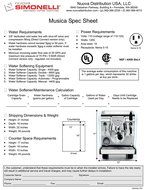 Nuova Simonelli Musica Black Pour Over Espresso Coffe Machine Starter Kit N9
