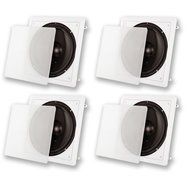 4 Acoustic Audio IWS10 In Wall 800 Watt 10" Home Theater Passive Subwoofers IWS10-4S