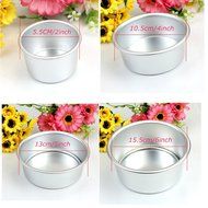 MImgo Store 2" 4" 5" 6" Reusable Round Cake Tin Panloose Base Bottom Wedding Cake Mould With Removeable Bottom... N8