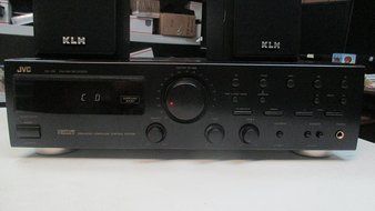 JVC AM-FM Stereo Receiver Model RX-318 w Phono Preamp 110 Watts Per Channel N2