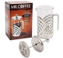 Mr. Coffee Stainless Steel French Press Coffee Maker - 34 Fl. Oz Capacity