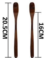 8-1/3 Inch High-grade Long Handle Nanmu Wooden Tea Coffee Mixing Measuring Spoon, Set of 2 (4) N14