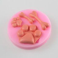 Sher Bone Feet Fondant Cake Chocolate Silicone Mold, Decoration Tools Bakeware N3