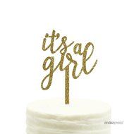 Andaz Press Baby Shower Acrylic Cake Toppers, Gold Glitter, Oh Baby, 1-Pack, Nautical Ocean Themed Party Decor... N96