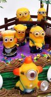 DESPICABLE ME 14 Piece Birthday Cake Topper Set Featuring 10 Random Despicable Me Figures, Includes Themed Decorative...