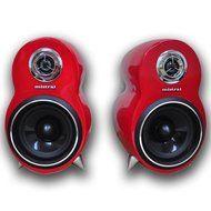 Mistral DT-307S 6 Ohms 30W x 2 Hifi Bookshelf Speakers - Red