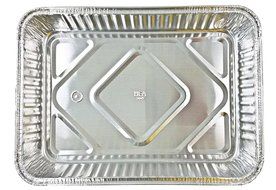Handi-Foil 13" x 9" Oblong Aluminum Foil Disposable Cake Pan - REF # 394 (75) N4