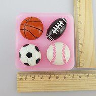 Anyana Football Basketball Tennis Silicone Cake Fondant Chocolate Decorating Mold Tool Cake Decorating Pastry... N2