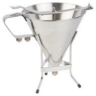 The #1 Professional Confectionery FUNNEL + sturdy STAND with 3 NOZZLES - Premium commercial quality stainless... N5