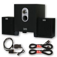 Acoustic Audio AA2101 Home 2.1 Speaker System with Optical Input and 2 Extension Cables for Multimedia