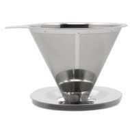 Gthunder Steel Reusable Coffee Dripper-Paperless Pour Over Coffee Filter and Single Cup Coffee Maker (Style B) N5