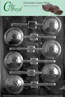 Cybrtrayd S019 Soccer Ball Lolly Chocolate Candy Mold with Exclusive Cybrtrayd Copyrighted Chocolate Molding...