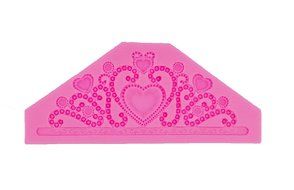 Yunko Princess Crown Silicone Cake Decorating Fondant Gompaste Molds 7 INCH