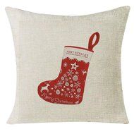 Christmas Pillow Case,Beautyvan Xmas Christmas Festival Sofa Home Decoration Socks Pillow Case Cushion Cover (L) N11