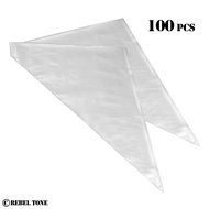 100-Pack of Large Disposable Piping Bags - For Decorating Pastry such as Birthday Cakes and Cookies - 16 Inch... N2
