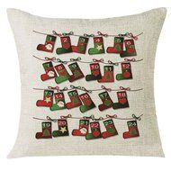 Christmas Pillow Case,Beautyvan Xmas Christmas Festival Sofa Home Decoration Socks Pillow Case Cushion Cover (L) N12