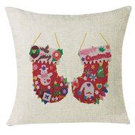 Christmas Pillow Case,Beautyvan Xmas Christmas Festival Sofa Home Decoration Socks Pillow Case Cushion Cover (L) N16