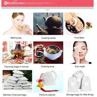 Tea Filter Bags, Unbleached 100% Natural Empty tea bags for Loose, Herbal, Green &amp; Weight Loss Tea - Nuiby Disposable... N3