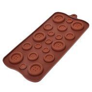 BTBALGIT Fastener Shaped Sugarcraft Silicone Mold for Candy/Cookie/Jelly/Chocolate N2