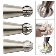 3PCS/Set Russian Piping Tips, SOOKOO Sphere Ball Tips Russian Icing Piping Nozzles Pastry Cake Fondant Cupcake... N9
