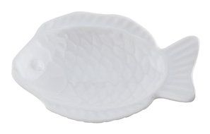 Harold Import Company Cat-Shaped Tea Bag Holder and Resting Caddy, 3.75", Fine White Porcelain N3