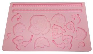 Modern Everyday Fondant and Gum Paste Silicone Mold -Baroque N2