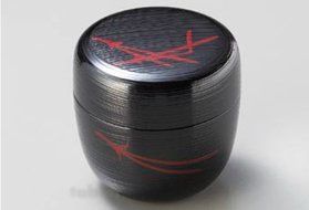 Tea Caddy Japanese Natsume Echizen Urushi Lacquer Matcha Container Hakeme Matuba Tame