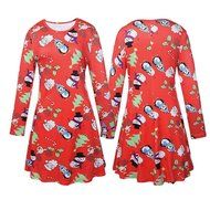 Xmas Dress,Morecome Ladies Christmas Long Sleeve Flared Party Dresses (XXL, Black) N6