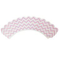AllyDrew Standard Size Chevron Cupcake Wrappers (Set of 20), Orange N24