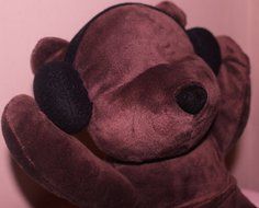 DJ Teddy Portable Mini-Speaker System - Dark Brown N3
