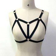 Underwear, PHOTNO Alluring Womens Harness Bra Elastic Cage Bra Strappy Hollow Out Bra Bustier N15