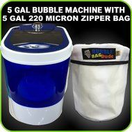 Bubble Machine 6 Gallon Small Mini Portable Compact Washer Extracting Washing Machine with 220 Micron Zipper Bag N3