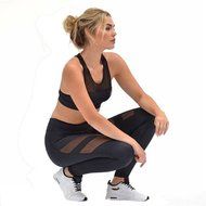 PHOTNO Women High Waist Skinny Leggings of Patchwork Mesh Push Up Yoga Pants N12