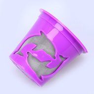 Whosee Purple Reusable K-Cups Coffee Filter Pack 53ml Coffee Powder Filter New N5