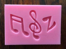 Music notes musical instruments Silicone Candy chocolate Mold Mini Cake Pan