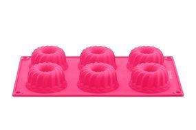 1 Pack 6 Cavity Donut Pan BONUS EBOOK! 100% Food Grade Top Silicone Baking Pan, BPA-Free, Non-Stick, Full Size... N9