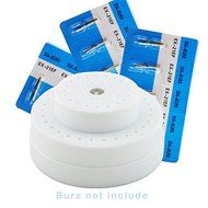 Carejoy&reg; Rotating Bur Holder Jewelers Burs Case Bur Block / Holder / Box Round Shape 60 Holes