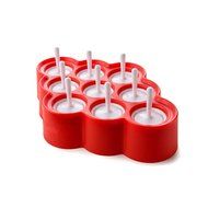 Glantop(TM) Safe Mini Mold Silica Gel Set of 9 Moulds Red N3