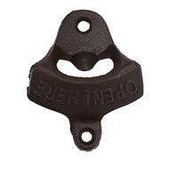 Bottle Opener,Morecome 1Pcs Rustic Cast Iron OPEN HERE Wall Mounted Beer Bottle Opener