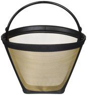 Crucial Coffee Washable &amp; Reusable Coffee Filter # 4 Cone Fits Black &amp; Decker, Braun