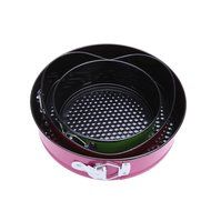 3pcs/Set of Three Springform Pans Cake Bake Mould Mold Bakeware with Removable Bottom Round Shape Bakery Cooking... N2