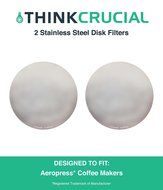2 Crucial Coffee Washable &amp; Reusable Coffee Filters Fit Aerobie AeroPress, Fits ALL Aerobie AeroPress Coffee &amp;...