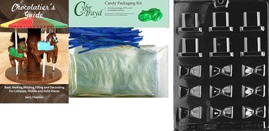 Cybrtrayd D047 B/S Black Tie and Hat Chocolate Candy Mold with Exclusive Cybrtrayd Copyrighted Chocolate Molding... N3