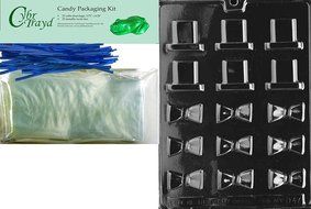 Cybrtrayd D047 B/S Black Tie and Hat Chocolate Candy Mold with Exclusive Cybrtrayd Copyrighted Chocolate Molding... N4