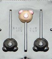 Pig Lollipop Chocolate Candy Mold Piggy 3428