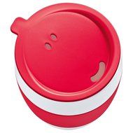 Koziol Insulated Cup Aroma To Go with Mustard Green Lid and Hand Grip N2