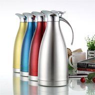 Buy Allamazing Stainless Steel Vacuum Insulated Thermal Carafe Double Wall Coffee Pot Water Pitcher 2L Capacity... N9