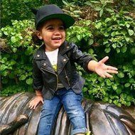 Kid&#039;Coat,Laimeng Child Kid Baby Fashion Infant Leather Jacket Zipper Hooded Coats Outwear Coat (80, Black) N3